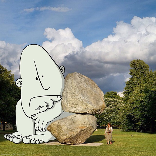 一组脑洞大开的小漫画,脑中构思了一部有意思的创意漫画