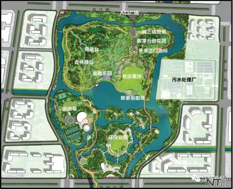 中央森林公园水库,中央公园设计效果图