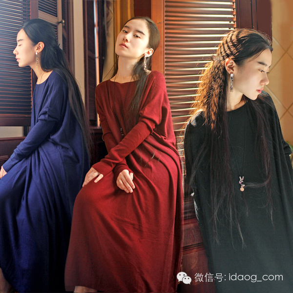 穿白色超长款毛衣,长毛衣款款洋气时髦