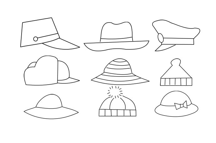 戴老虎帽子的小女孩简笔画,可爱的小帽子怎么画简笔画