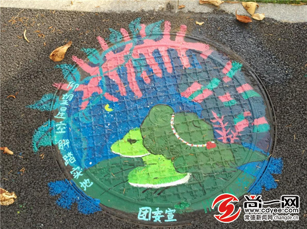 文理学院井盖,井盖绘画校园