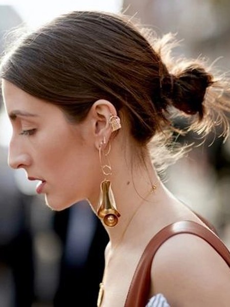 穿汉服中短发扎丸子头怎么扎好看,显年轻的发型扎法半扎短发