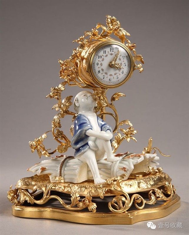 欧洲古董钟白色珐琅表盘,富玩珠宝穷玩表