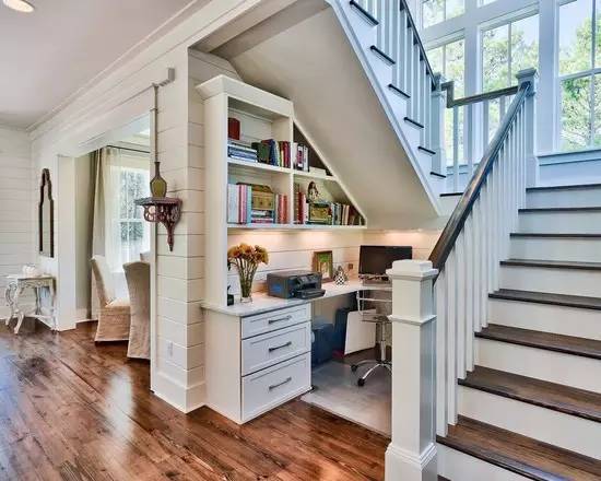 一楼楼梯死角设计,比较暗的楼梯下死角如何设计