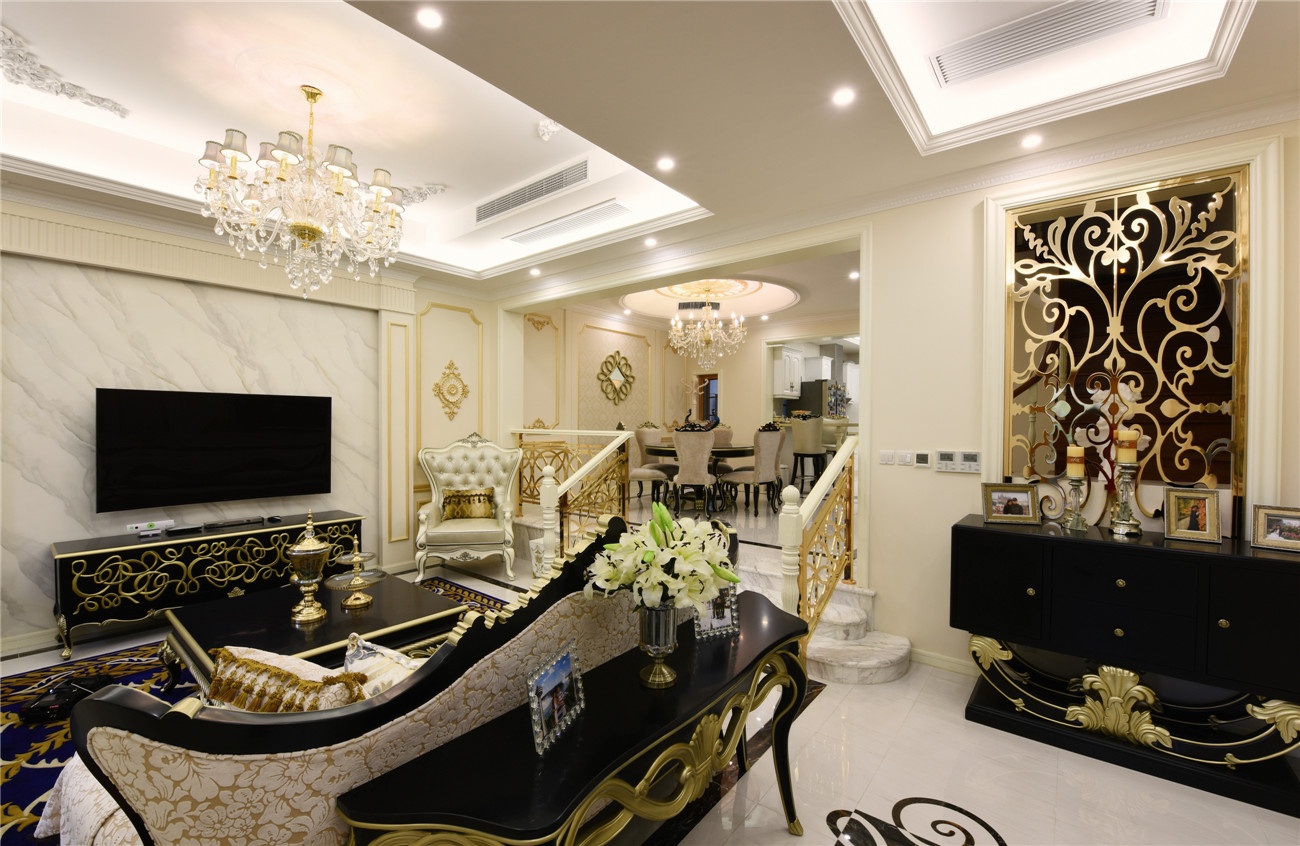 莫奈花园装修,法式庄园独栋别墅装修设计效果图