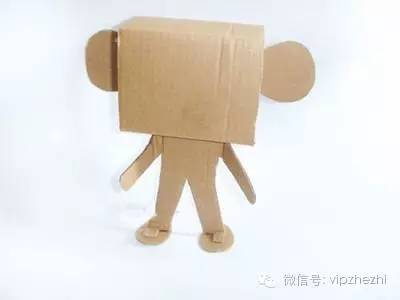 用纸盒做的小猴子,小猴子纸盒