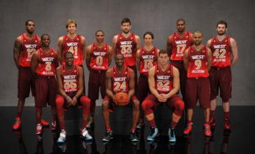 NBA03—16赛季全明星全家福照片詹韦好基友邓肯跨世纪