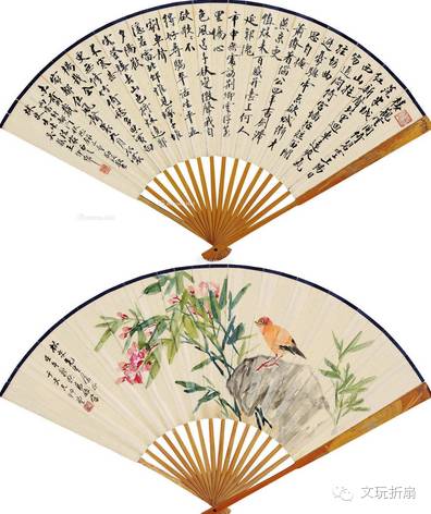 扇面作品65幅扇子拍卖价格,清代十三行檀香折扇拍卖价格