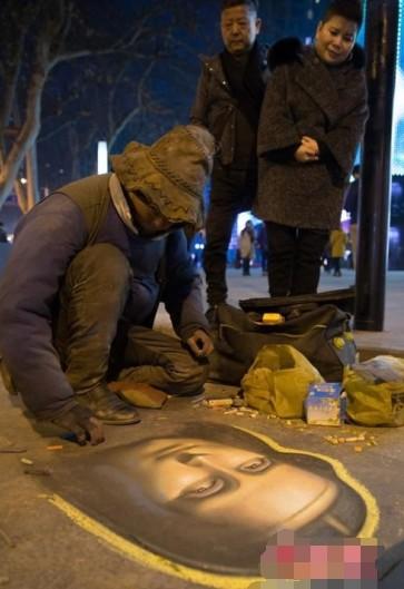 流浪者艺术绘画,流浪者绘画过程