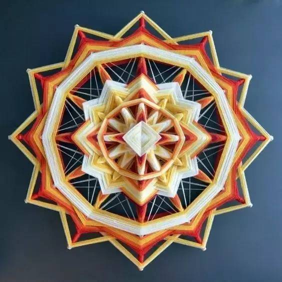 用毛线和竹棍编十字架,木棍编织方法图解