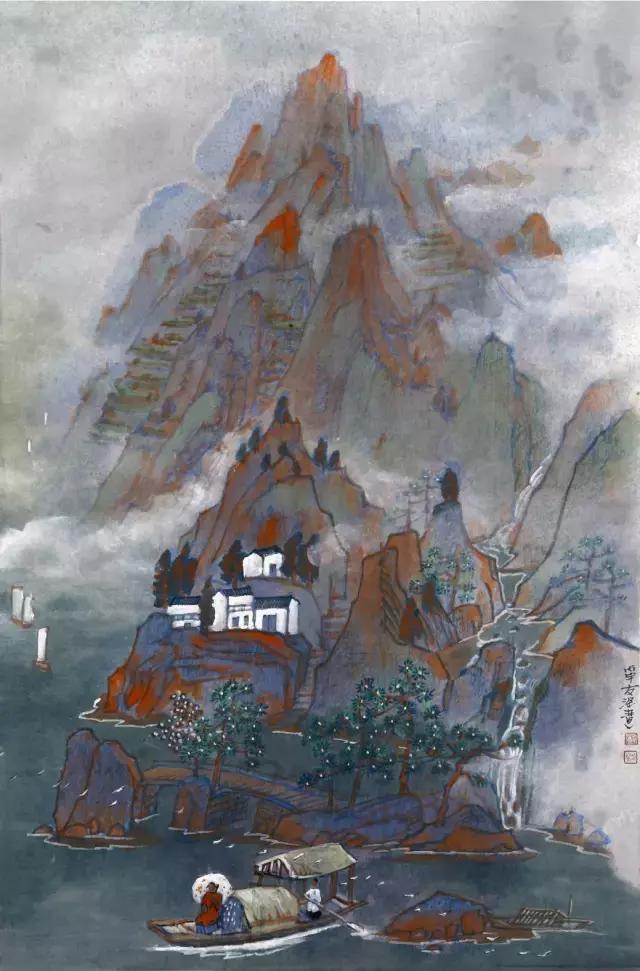 浓浓山水情,中国最美山水风景国画