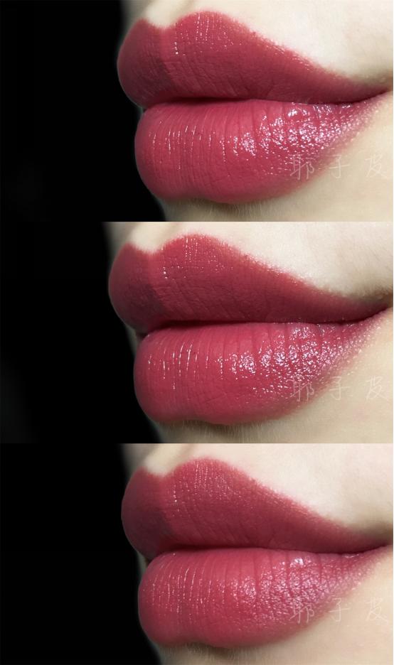 紫调豆沙色口红和红调豆沙色口红,巴黎欧莱雅161口红轻吻豆沙