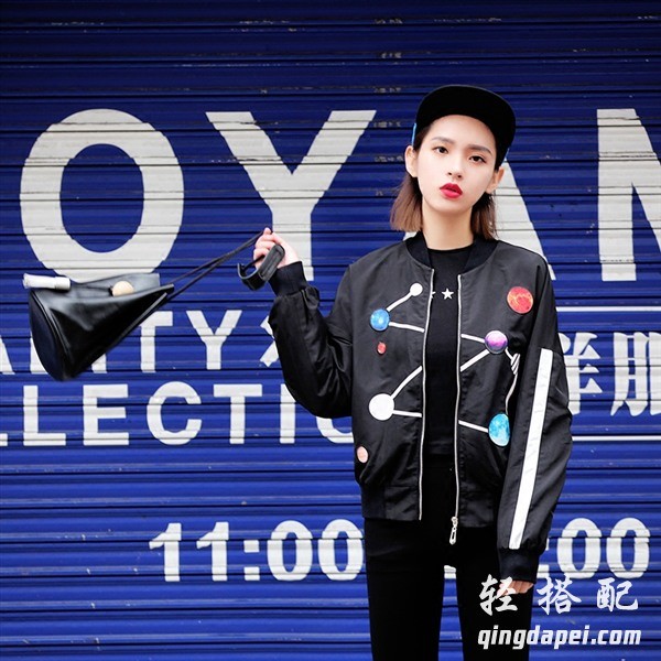 秋冬穿搭分享棒球衣复古,韩版时髦洋气棒球衣