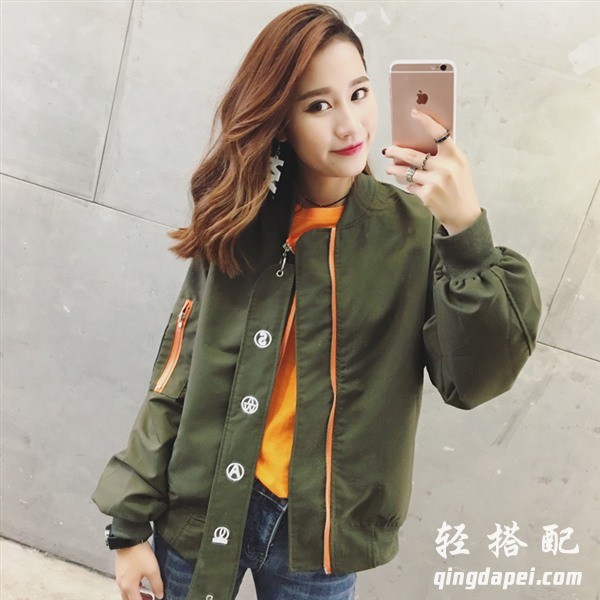 棒球衣女外套穿搭,棒球衣外套女高腰