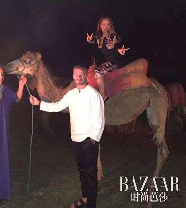 贝克汉姆为李玟颁奖,李玟与贝克汉姆