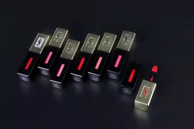 3支ysl唇釉分享视频,ysl6100支唇釉