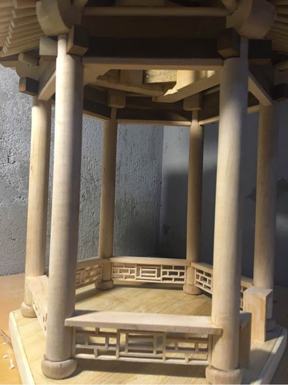 看了古建筑然后就自己动手制作一个亭子，快来学习哦