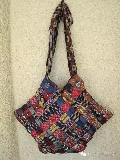 旧领带变身戒指收纳台,旧领带变废为宝