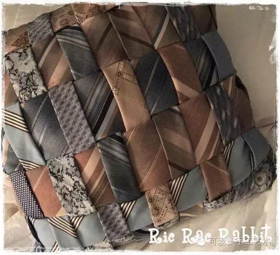 旧领带变身戒指收纳台,旧领带变废为宝