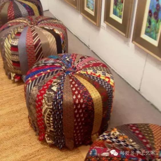 旧领带变身戒指收纳台,旧领带变废为宝