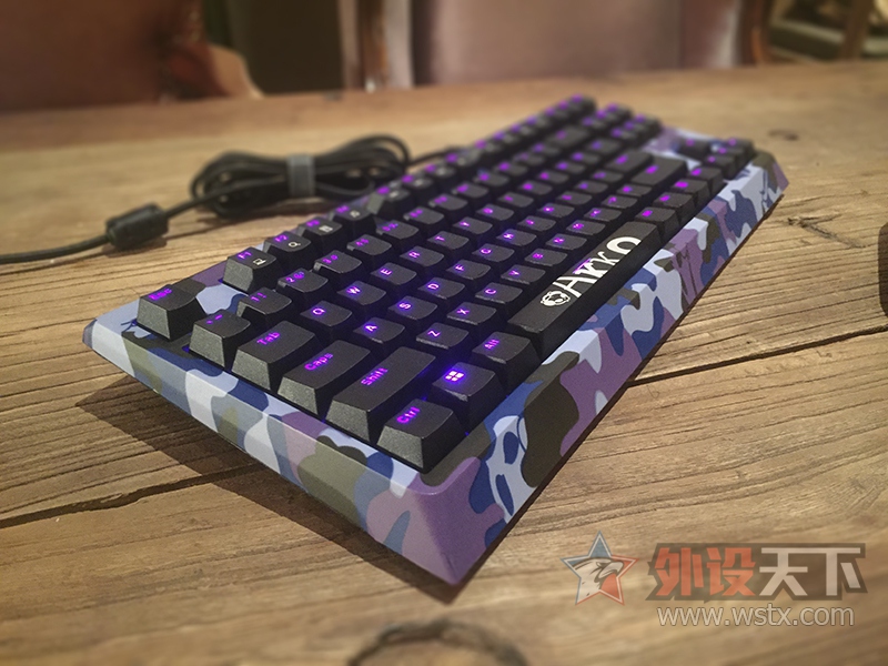 akko96键机械键盘评测,akko机械键盘青绿色