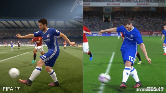 实况足球201718和19哪个好玩,fifa17跟人对战