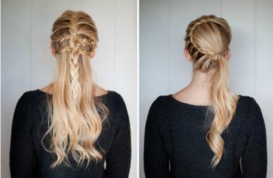 各种发型两辫子扎法简单又好看,一款俏皮可爱的辫子发型编发教程