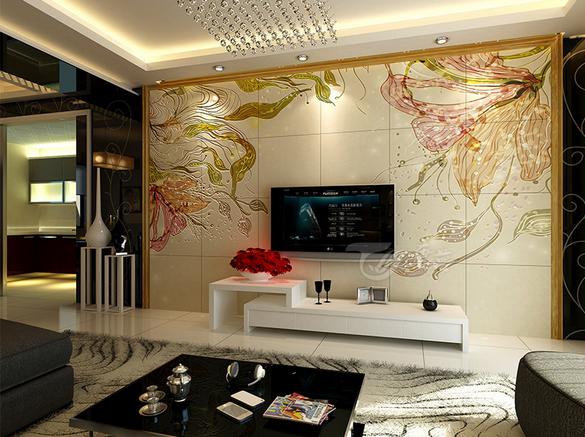 专业彩雕背景墙,彩雕背景墙效果图大全