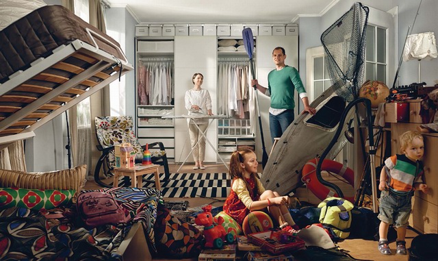 家居插画客厅,家居美学插画