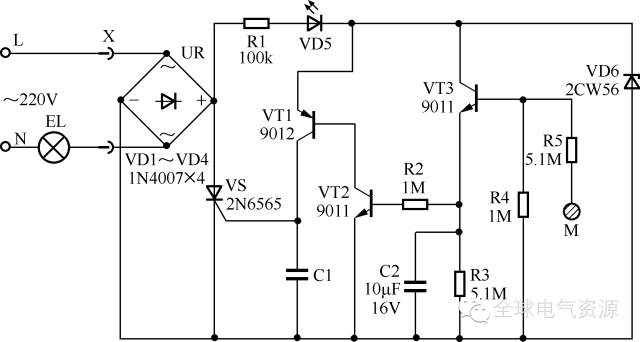 雷士灯具客厅灯接线图,灯具分控器怎么接线图