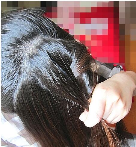 鱼尾麻花辫编发教程,辫鱼尾发简单教程