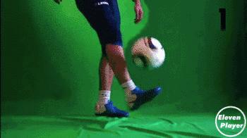 花式足球起球教学慢动作,马塞洛起球法足球教学