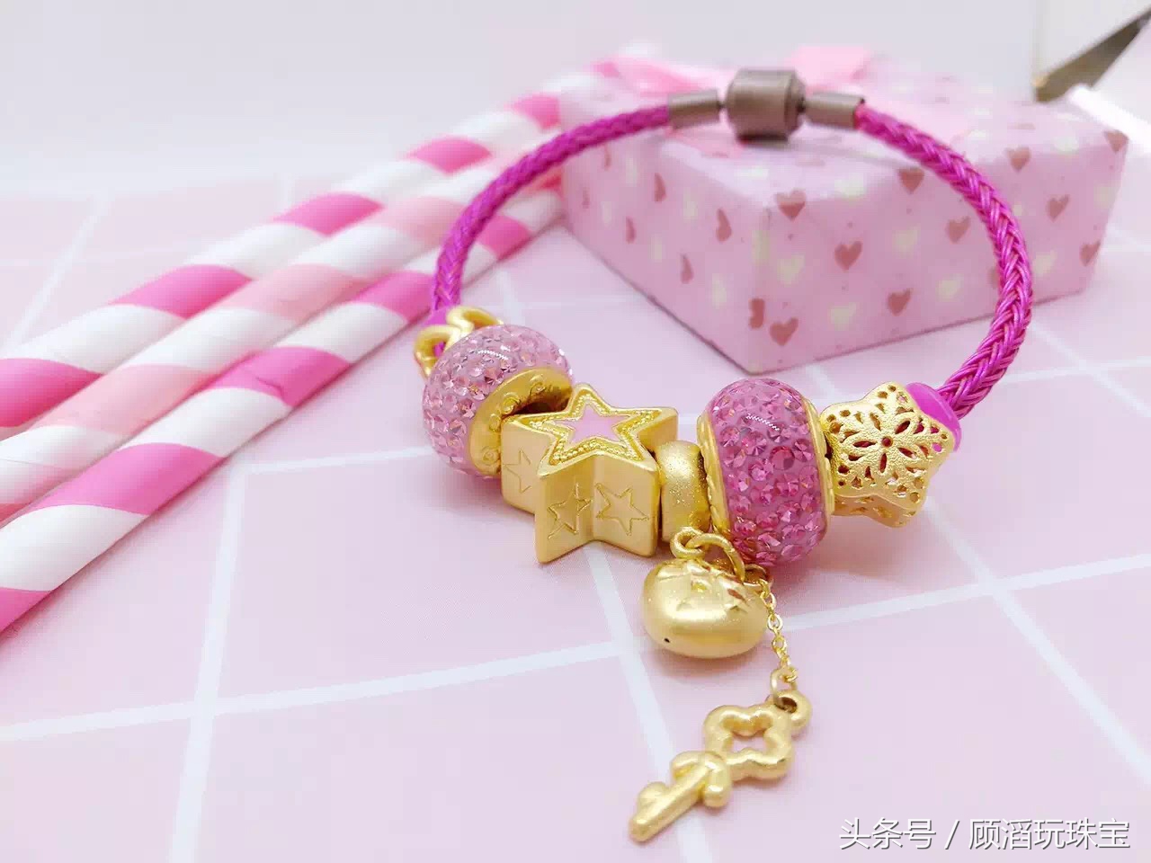 手工款黄金潘多拉手链,黄金款潘多拉手链结实么