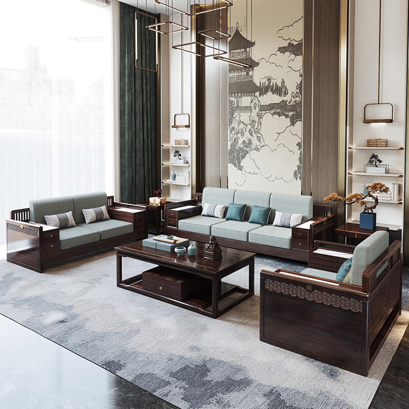 新中式家居服女冬季加绒加厚,新中式沙发