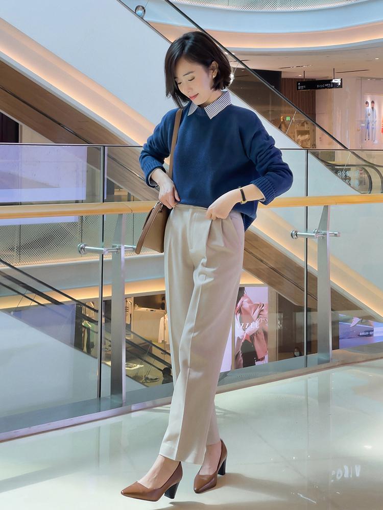 屁股大胯宽的女士穿什么裤子好看,140斤遮肉遮胯宽显瘦裤子