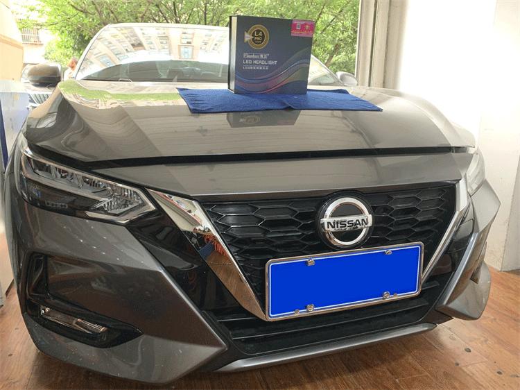 新轩逸车灯升级LED激光大灯方案无锡轩逸改灯案例分享