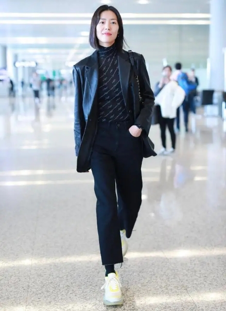 刘雯超a穿搭,身高168体重114穿搭刘雯风