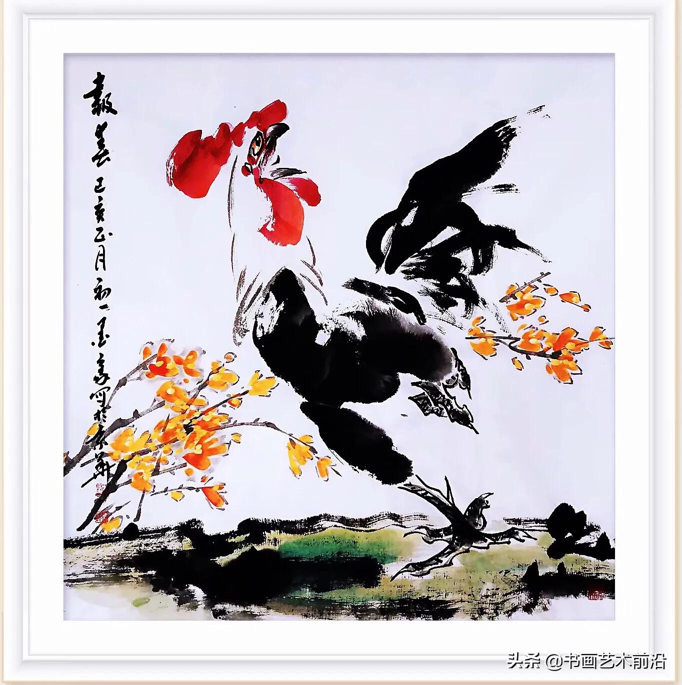 墨豪画鸡写意图,墨豪画鸡的价格