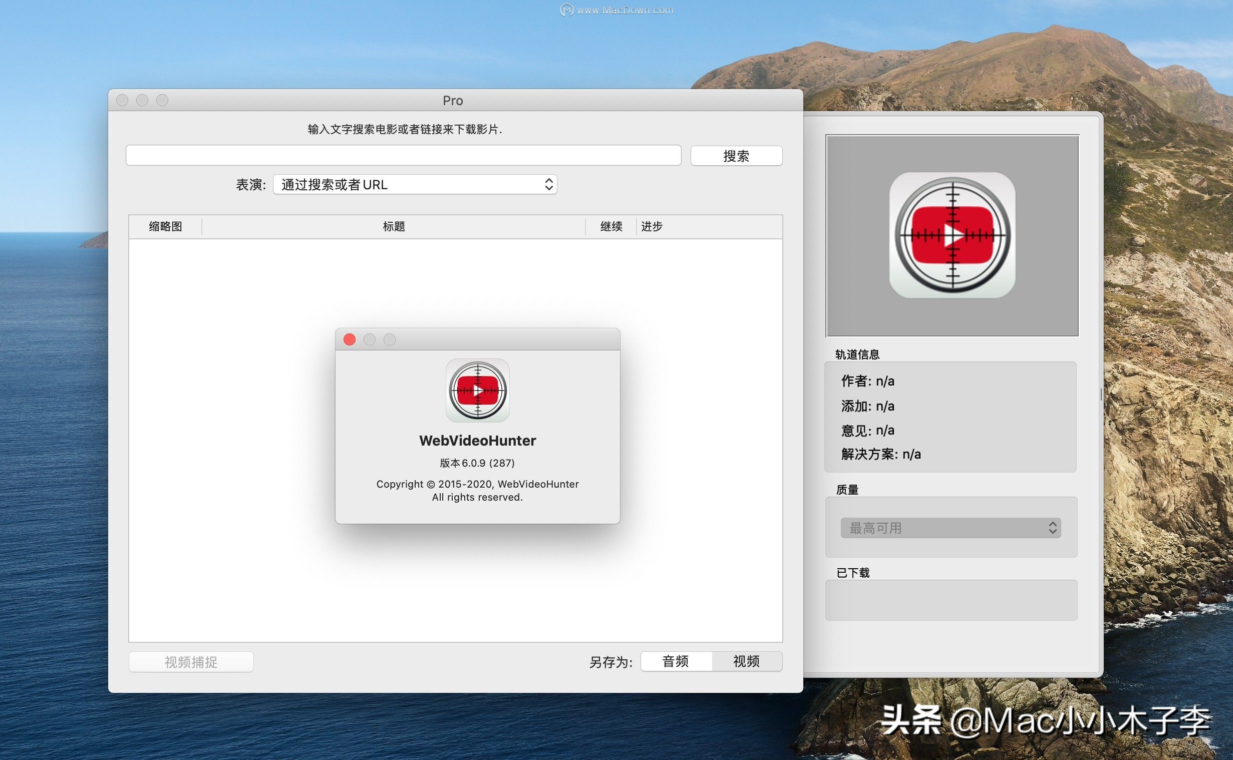 WebVideoHunterproforMac,网站视频*载下**工具