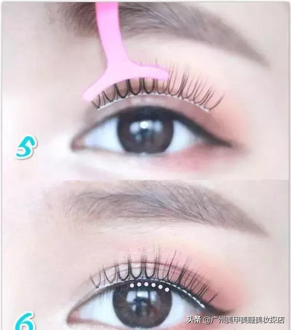 广州美甲美睫拍照教学,美甲美睫店最好用的假睫毛