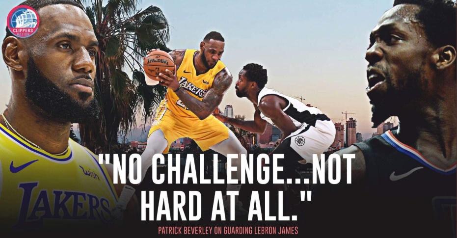 防守老詹没有挑战性,老詹告诫贝弗利