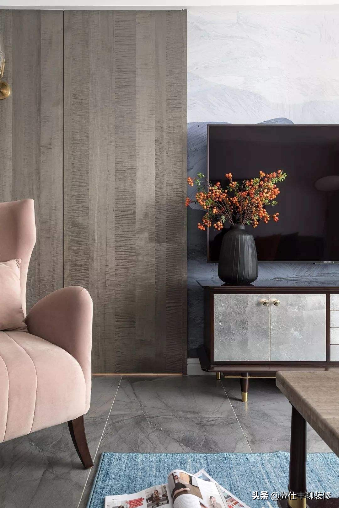 隐形门电视背景墙瓷砖效果图,电视背景墙隐形门做多高