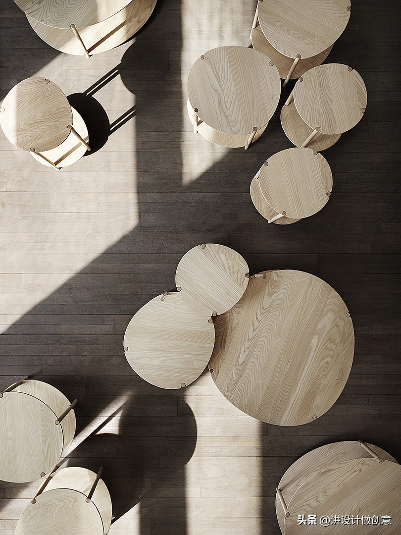 LunariaTables，感受木制餐桌套件的无限可能
