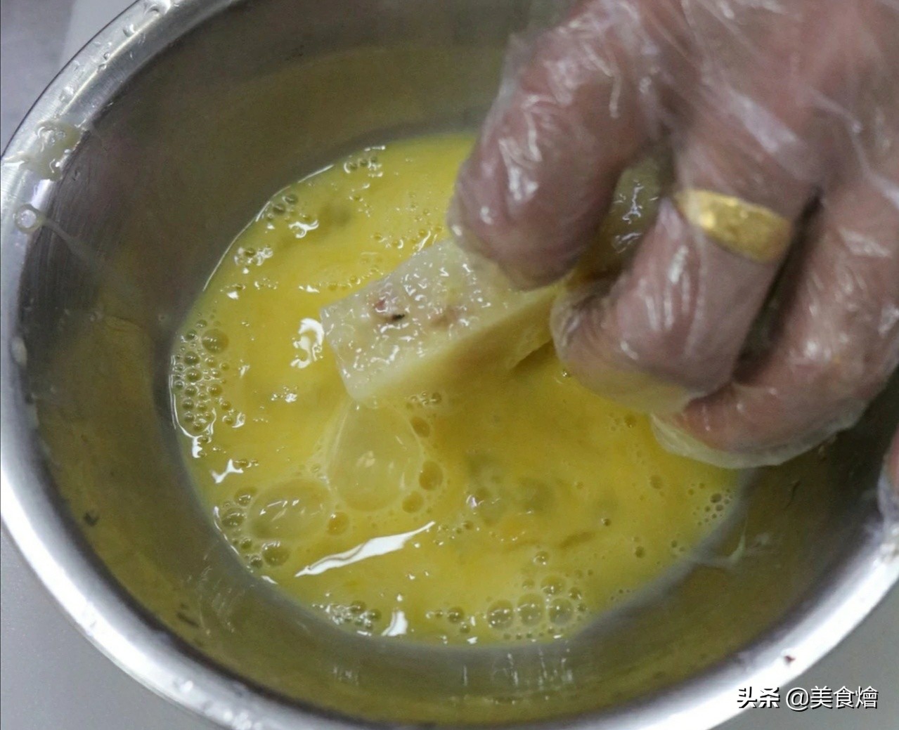 海苔山葵萝卜糕，外皮酥脆，内里软糯鲜香。