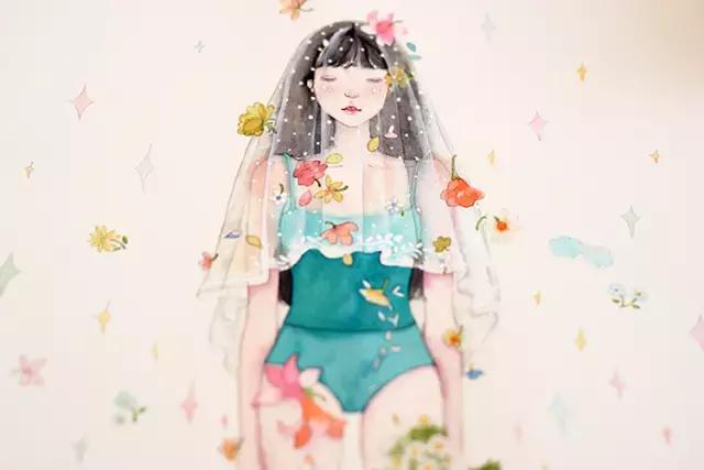 自己做ins插画卡片少女心 (少女心简单插画可爱小图案)