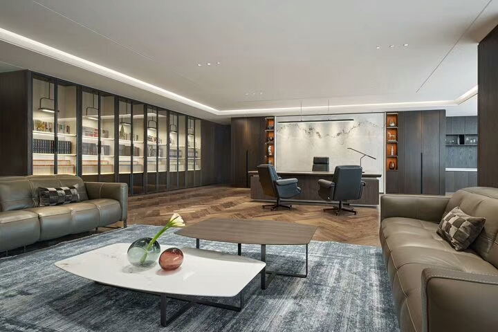 领导办公室装修简约档次高,极简领导办公室装修注意事项