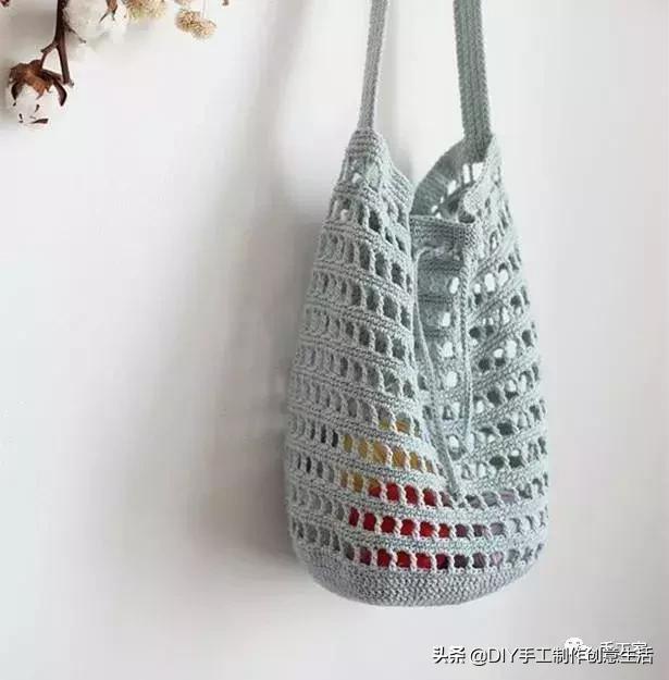 简单易学的编织包包教程,教程手工编织包包夏天大容量