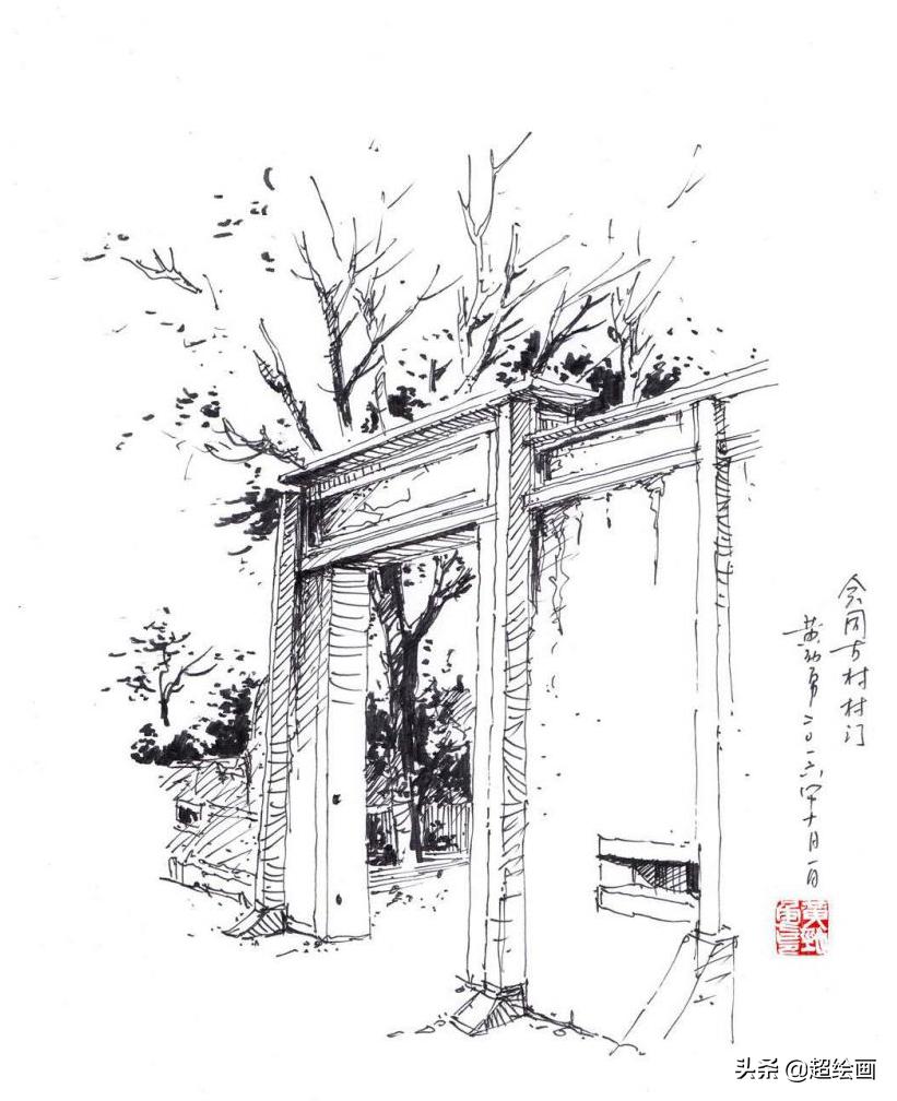 十大顶级钢笔画速写,钢笔速写100幅图片