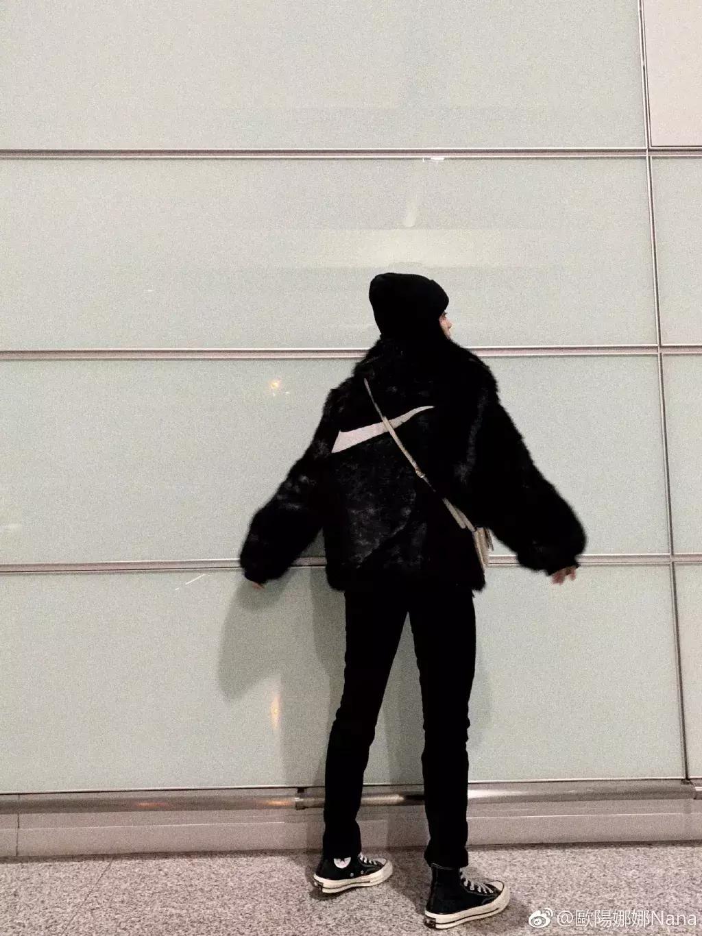 欧阳娜娜向往的生活同款匡威,欧阳娜娜同款匡威复古黑