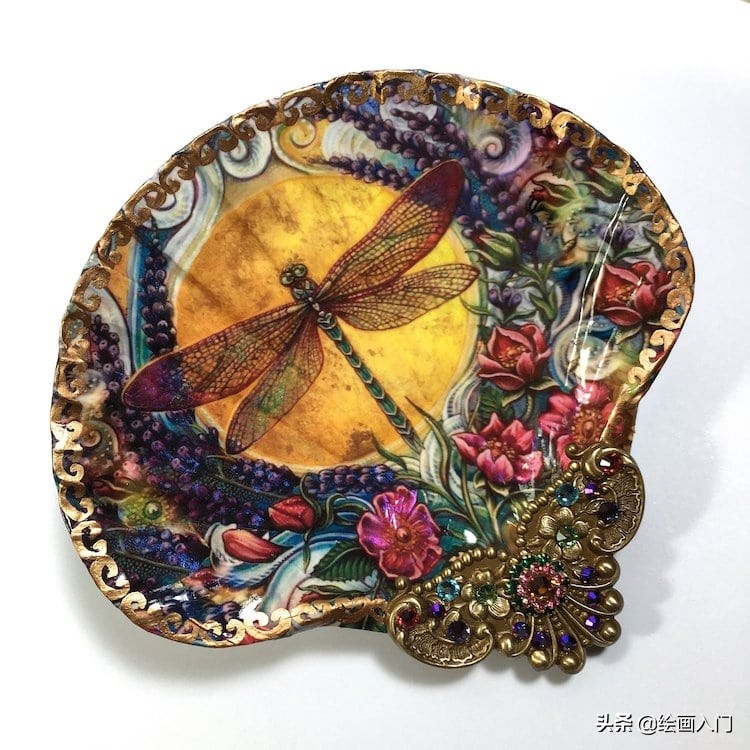 把贝壳做成精美饰品教程,古代贝壳装饰画
